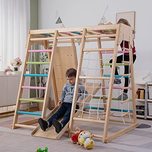 Avenlur Magnolia Indoor Playground 6-in-1 Jungle Gym Montessori