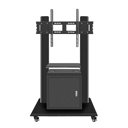 Mobile TV Cart Floor Floor Stand Mount Video Conference Room Universal Mobile TV Stand for 46'-86' TV Screens Super Strong Ho