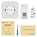 Tenswall Wireless Doorbell Kit Waterproof Door Chime - 1000 Feet Operating, 55 Chimes, 5 Level Volume, LED Indicator, 1 Push Button Transmitter & 1 Plug-In AC Receiver (No Batteries Required) – White