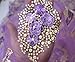 pqdaysun 5 Yards African Lace Fabrics Nigerian French Beaded Tulle Fabric (purple)