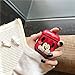 DISNEY COLLECTION AirPods Case Protectiv Cover, Headphone Accessory, Fully Protected Shockproof case with Keychain Clip Carabiner, Compatible with Apple AirPods (Red Minnie)thumb 2