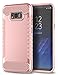 SKYLMW Galaxy S8 Case,Samsung Galaxy S8 Case, Impact Resistant Shock-Absorption Case,Dual Layer Armor Full-Body Protective Case for Samsung Galaxy S8 Rose Gold