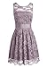 Yougao Women's Floral Lace Dresses Short Bridesmaids Evening Party Dresses