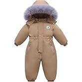 Srkrando Baby Boy Snowsuit Coat Toddler Girl Winter Jacket Kid Fleece Snow Suits Clothes
