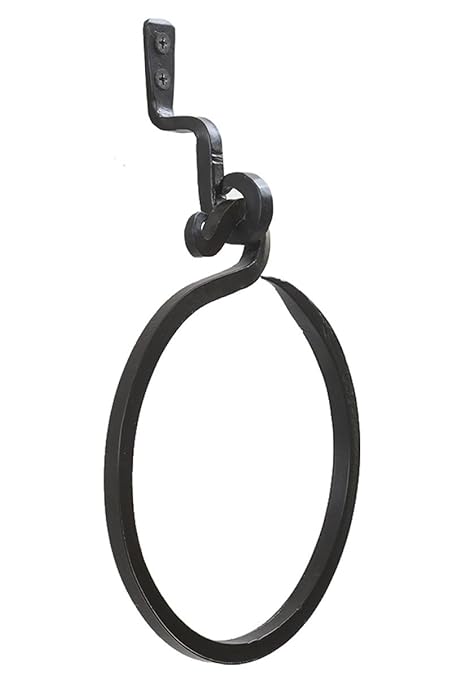 Blacksmith Handmade Wrought Iron Towel Ring Decorative Towel