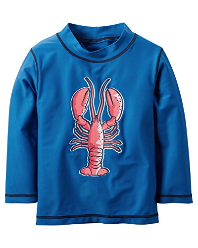 Carter's Boy's Blue L/S Lobster Rashguard (3-6 Months)