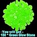 Outee 150 PCS Glow Pebbles Stones Glow in the Dark Stones Garden Decor Glow Gravel Stones for Garden Walkway, Man-made, Green