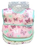 Waterproof Feeder Bib w/Flip Pocket, 3 Pack, Fairies/Butterflies, Frenchie Mini Couture