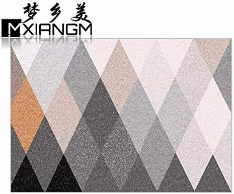 KKRIIS European Style Geometric Carpet Big Size Home Mat Modern Living Room Carpet 6mm Thicken Parlor Rugs Art Deco Tapis,A8,140x200cm
