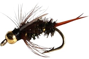 Flies Direct BH Prince Nymph Assortment Trout Fishing Flies (1-Dozen), Black