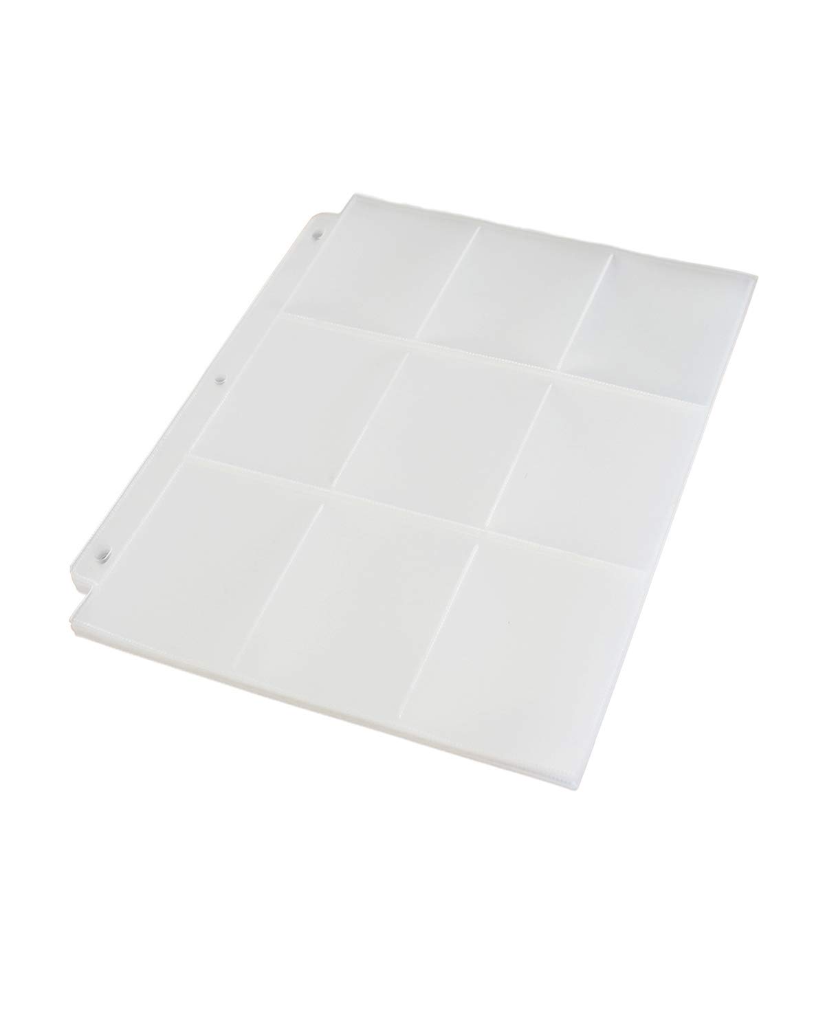30 Pages Toupeone 9Pocket Baseball Card Sleeves for 3 Ring Binder