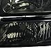Spec-D Tuning Headlight Smoke + Bumper Lights Lamps W/Clear Reflector Compatible with Chevy Silverado 2003-2007 L+R Pair Assembly