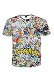 CHICOCO Unisex Lifelike Explosion 3D Digital Printed Crew Neck Tee T-shirts (Pokemon,M)