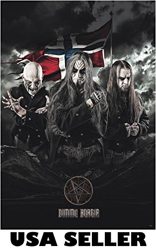 Dimmu Borgir great colorful POSTER 23.5 x 34 Norwegian symphonic black metal group (sent FROM USA in PVC pipe)
