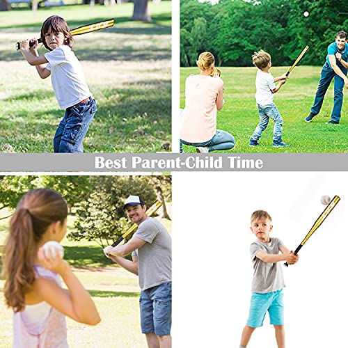 HagieNu 2 Packs 25 Inch Baseball Bat Aluminum Alloy SelfDefense Softball Bat Youth Baseball for