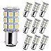 YITAMOTOR 10 X BA15D 5050 27SMD LED Marine Boat RV Xenon White Light Bulb 1004 1142 1076 1130 1176 primary