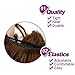 Beauty Angelbella Hair Bun Extension Synthetic Ponytail Wavy Curly Messy Hair Pieces Hairpiece for Women(Brown)thumb 4