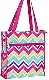 World Traveler Chevron Zigzag Collection Travel Tote Bag 12-inch