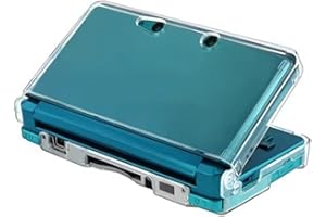 LUCKGRASP Transparent Hard Shell Kit for 3DS Clear Housing Cover Case Game Storage Shell