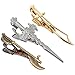 BMC Mens 3pc Gold Silver Medieval Weapons Tie Clip Collection Set