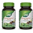 Nature's Way Black Walnut Hulls, Traditional Digestive Tract Tonic*, 900 mg per 2-Capsule Serving, Non-GMO Project Verified, Vegan, 100 Capsules (Packaging May Vary) (Pack of 2)