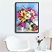 MXJSUA Diamond Art Painting Kits for Adults - 5D DIY Art by Number - Flowers in Vase, 12x16 Inch