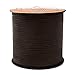 BEADNOVA 3mm Faux Suede Cord Flat Leather Cord 100 Yards Roll Spool for Necklace Bracelet Jewelry Making, Dark Brown