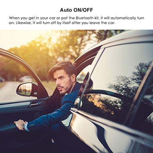 image for Autopmall Bluetooth Car Kit, Bluetooth Speakerphone Handsfree Speaker 