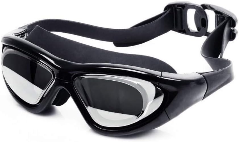 CMZWK Goggles Swimming Glasses Super Big Swimming Glasses Myopia Adult Silicon Swimming Goggles Optical Anti Fog Adjustable Water Goggles Swim Eyewear