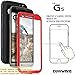 COVRWARE Aegis Series case for LG G5 with Built-in Screen Protector Heavy Duty Full-Body Rugged Holster Armor Case Belt Swivel Clip Kickstand, Red