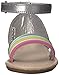 Carter's Girls' Gene Fashion Sandal, Silver, 7 M US Toddler