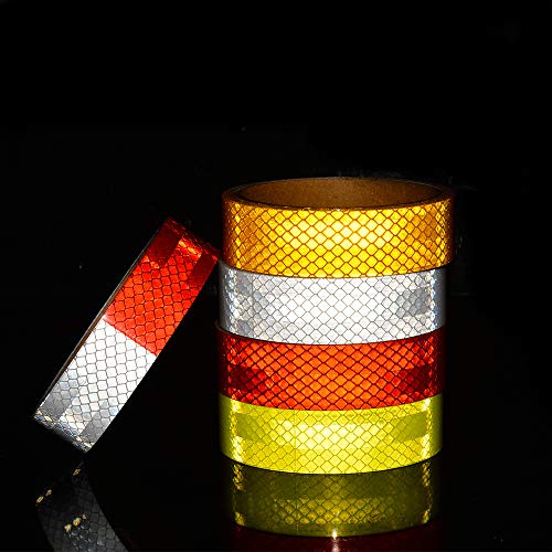 1in x 5yds Micro Prismatic Sheeting Reflective Tape Stickers Bike Reflector Stickers Bicycle Light Reflectors Tape