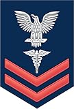 Navy Red E-5 Hospital Corpsman Decal