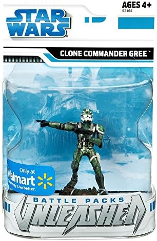 Star Wars Battle Packs Unleashed Exclusive Clone Commander Gree
