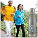WaterVault Insulated Water Bottle - Stainless Steel Vacuum Thermos Bottles - Cold 24 Hours, Hot 12 Hours - Double Wall Copper Plated