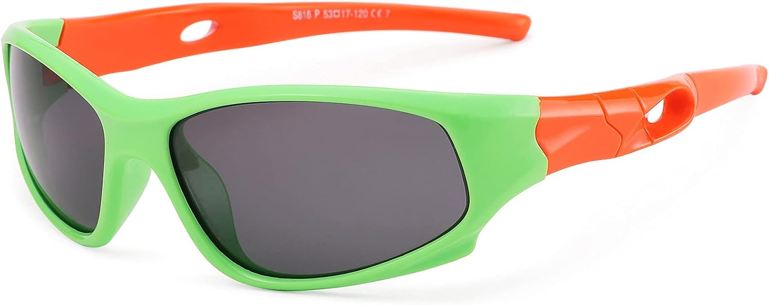 Gafas De Sol Niña 5 Años Gafas de sol polarizadas con marco TPEE para niños y niñas, irrompibles