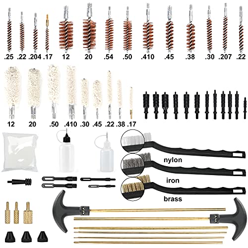 ProCase Universal Gun Cleaning Kit, Rifle Pistol Handgun Shotgun Shooting Gun Cleaning Tool Kit
