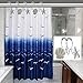 FINROS 12pcs Ocean Decorative Shower Curtain Hooks Rust Proof,Stainless Steel Shower Curtain Rings for Bathroom Shower