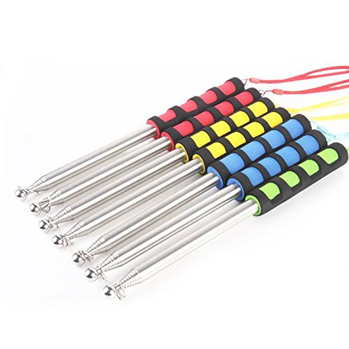 VESSOS Home Extendable 2M Portable Durable Telescopic Handheld Flag Pole for Flags Windsock Party DIY Decoration