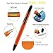 Monteverde USA 9-in-1 Tool Fountain Pen in Orange – Medium Nib, Multifunctional Pen with Stylus, Screwdrivers, Level, and Ruler – Exclusive Collection, Ideal Gift for Professionals