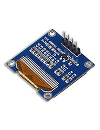 uctronics 0.96 inch Module 12864 128 x 64 OLED Amarillo, Azul ssd1306 Conductor I2 C Serial self-luminous Junta de visualización para Arduino Raspberry Pi