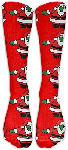 Fun Dabbing Santa Unisex Tube Socks Knee High Sports Crew Fashion Novelty Crew Fashion Novelty Socks Underwear Tube Socks Knee High Sports