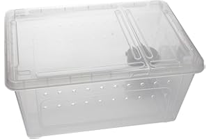 OMEM Portable Reptile Terrarium Habitat for Mini Pet Houses (L)