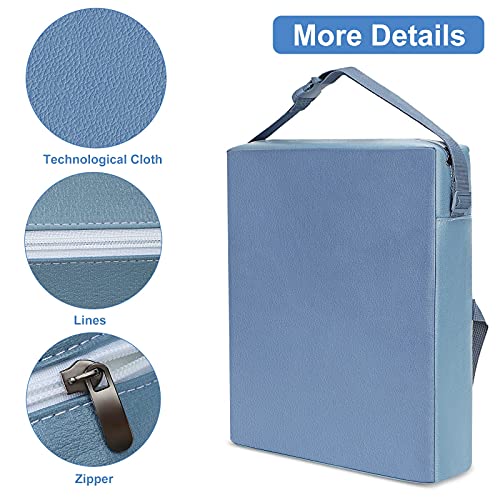 Toddler Booster Seat for Table - Enlarged Waterproof Breathable Booster Seat Cushion for Kids Made of “Modern Leather” with Non-Slip Bottom & Safety Buckle Booster Seat for Dining Chair