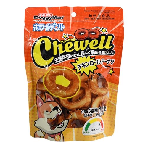 ドギーマン ホワイデント Ｃｈｅｗｅｌｌ チキンロールドーナツ ９５ｇ（標準１１個）（犬用）商品画像