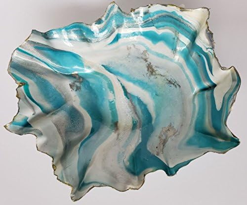Turquoise and Silver Sparkly Decorative Bowl