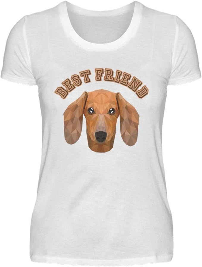 Maglietta da donna con cane bassotto in Polygon Best Friend Cane Amazon.it Abbigliamento Maglietta da donna con cane bassotto in Polygon Best Friend Cane Amazon.it Abbigliamento