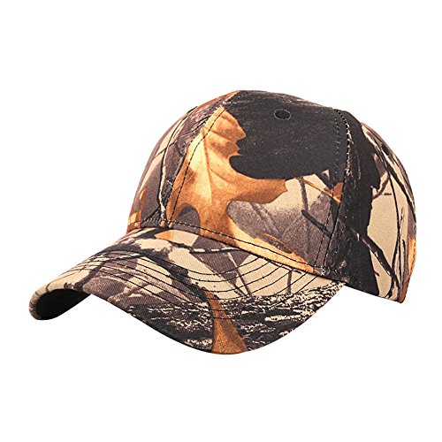 Elaco Women Men Casual Outdoor Camouflage Sports Cap Baseball Cap Hat (Coffee)