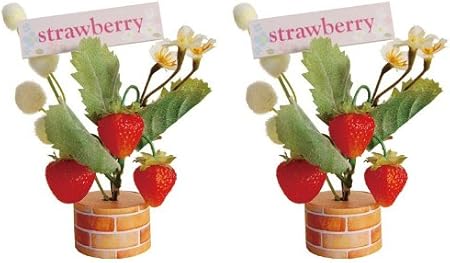 Amazon 店舗 イベント用品 春の花 いちご いちごpop 2個セット パーティーグッズ おもちゃ