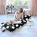 Butterfly Craze Floor Lounger Cover – Inflatable Air Bed, Floor Mattress or Bean Bag Chair Alternative. Black and White Polka Dot Pattern Makes it Fun and Stylish. Pillow Bed Cover Only!